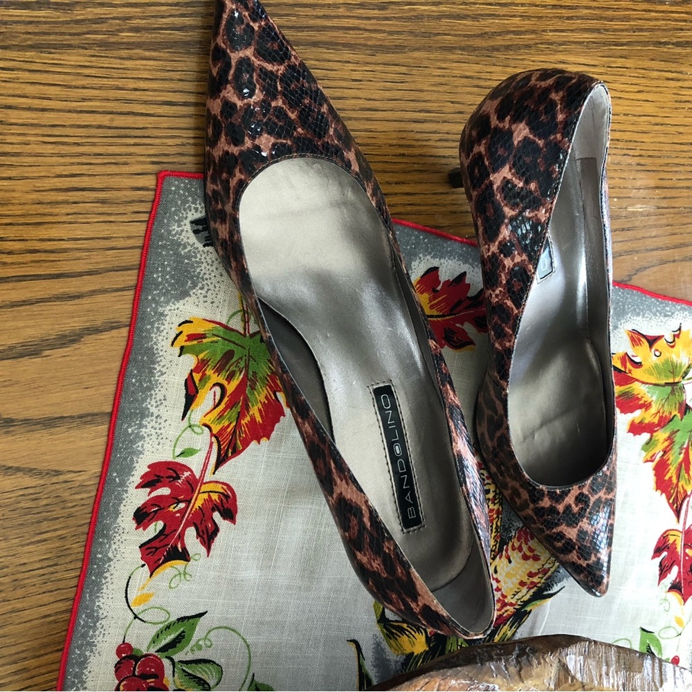 BANDOLINO Snake Skin High Heeled Shoes